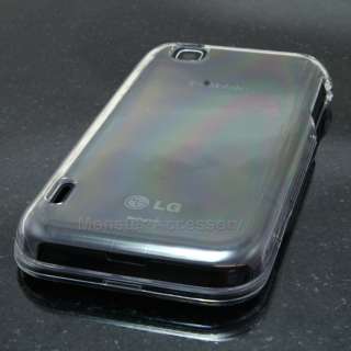 Crystal Clear Hard Case Snap On Cover for LG myTouch T Mobile  