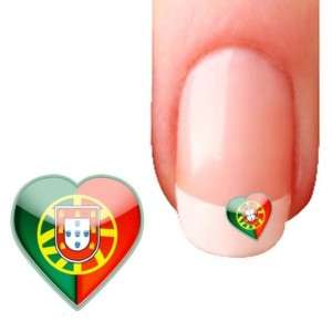 10 Stickers Bijoux Ongles Coeur Portugal   nail art  