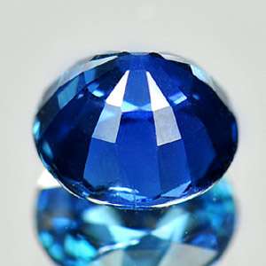 66 Ct. Certified Natural Gemstone Blue Sapphire Round Cutting 