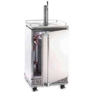  24 inch Outdoor Stainless Steel Kegerator And Convertible Refrigerator