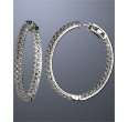 jardin silver and cz hoop earrings mouseover to zoom jardin silver and 