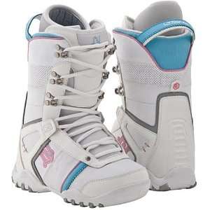  Ltd Classic Girls Kids Snowboard Boots White pink Blue 5 