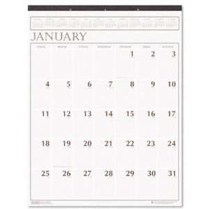   Large Print Monthly Wall Calendar in Punched