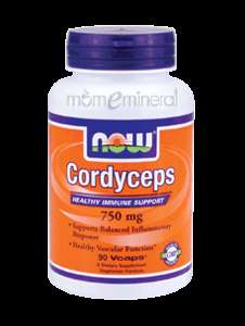 Cordyceps 750 mg 90 vcaps by NOW Foods  
