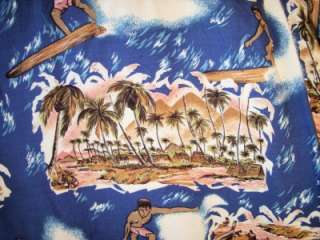 Reyn Spooner Native Hawaiian Surf Surfriders Hawaiian Aloha Shirt Like 