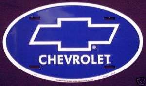 NEW CHEVROLET BOW TIE OVAL LICENSE TAG PLATE CHEVY  