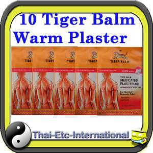   ) BIG SIZE TIGER BALM PATCH PLASTER WARM MEDICATED PAIN RELIEF  