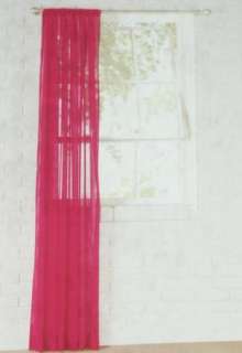New MAINSTAYS Hot Pink SHEER VIOLE Curtains 1 PANEL 63L  