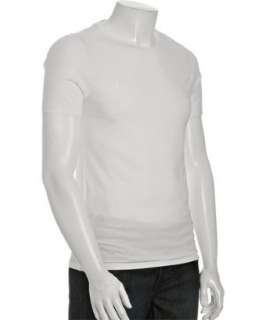 Gucci white jersey logo crewneck t shirt  