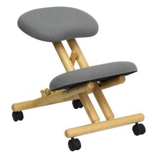 Wooden Ergonomic Kneeling Posture Office Chair  