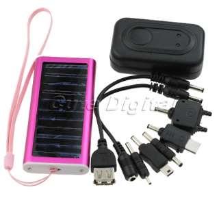 Solar USB AC Power Portable Charger for Cell Phone PDA  