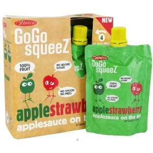 Materne Gogo Squeez Strawberry Applesauce, 3.2 oz pouches   3pk 