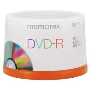  Memorex   50 Pack 16x DVD R Disc Spindle 32025639 