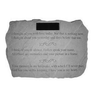    Personalized I Thought Of You Memorial Stone Patio, Lawn & Garden