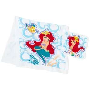  Ariel Printed Velour 2 Piece Bath/Wash Towel Set