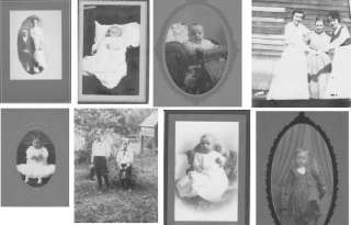 Digital Scans of 8 Old Antique Pictures Photographs  