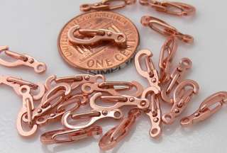 Beautiful and great quality, copper plated brass lobster claw clasps 