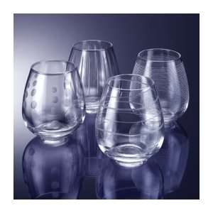  Mikasa Crystal Cheers Stemless Wines Set(s) Of 4 Kitchen 