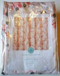 MARTHA STEWART New Cherry Blossom SHOWER Curtain NIP Pink  