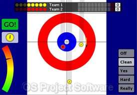 Curling Curl Game Computer Software Program  