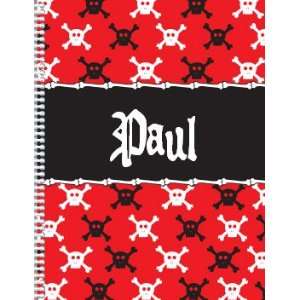  Red Pirate Personalized Notebook