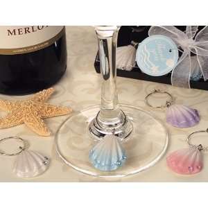  Baby Keepsake Seashell design wine charm favors (Set of 6) Baby