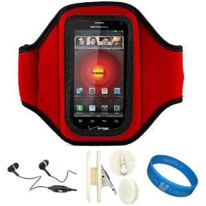  Red SumacLife Moisture Resistant Workout Neoprene Armband 