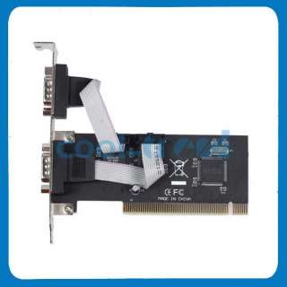 DB9 PCI to COM 9 pin Serial Port RS232 Expansion Controller Card 
