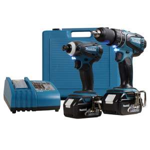 Makita LXT211 18V LXT Lithium Ion Cordless 2 Pc. Combo Kit  