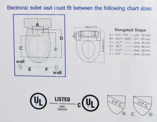 NEW IntelliSeat Electronic Bidet Auto Toilet Heated Water Air Dryer 