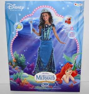   Ariel The Little Mermaid Dress Up Pretend Play Costume Child 7 8 #5277