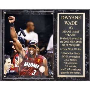  Dwyane Wade Sublimated 12x15 Plaque  Details Miami Heat, NBA 