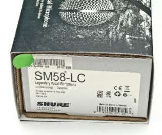 NEW Shure SM58 LC Vocal Unidirectional Microphone Dynamic  