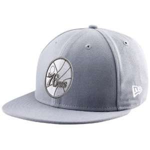  New Era Philadelphia 76ers Gray League 59FIFTY Fitted Hat 