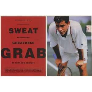  1997 Pete Sampras Tennis Nike FIT Apparel 2 Page Print Ad 