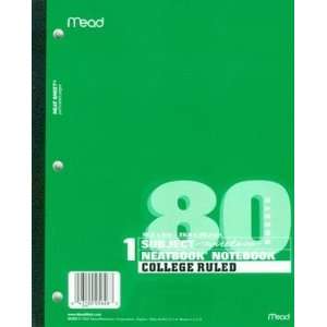  Mead Neat Book Wireless Notebook, 80 Sheets (6 Pack 