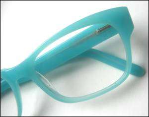 GRANT Hornrim Reading Glasses 1.75 Turquoise Aqua Hipster Retro Nerd 