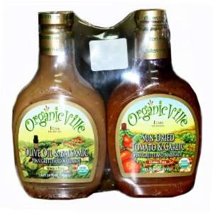 Organicville Sun Dried Tomato & Garlic Plus Olive Oil & Balsamic Salad 