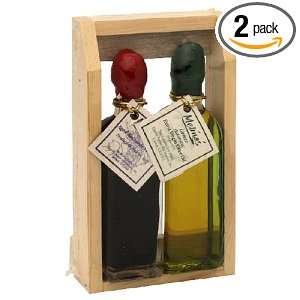   Two Bottle Gift Pack, Extra Virgin Olive Oil and Vinegar (Pack of 2