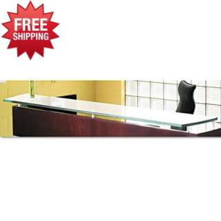     NRDC   Napoli Series Glass Reception Counter   Wood Desk   MLNNRDC