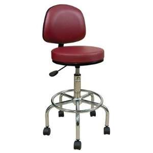   Stool with Backrest and Footrest Color Orchid