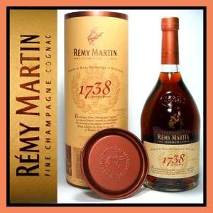 Remy Martin 1738 Accord Royal Cognac 750ml Collectable Hennessy King 