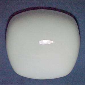 Square White Glass 13 in Light Globe Shade Flush Mount Ceiling or Fan 