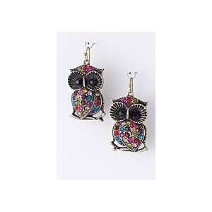  Lovely Multi Color Owl Earrings Arts, Crafts & Sewing