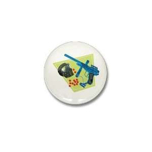  Paintball Equipment Graphic Sports Mini Button by 