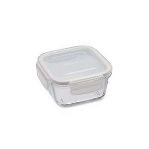 Pampered Chef 1 1/2 Cup Square Leakproof Glass Container
