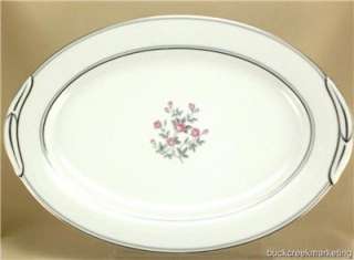 Stanton 14 Medium Oval Serving Platter Noritake China Japan Roses VTG 