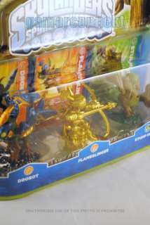 Skylanders 3 Pack Adventure Extrmly Rare GOLD Flameslinger 