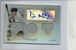 RIDICULOUS 2009 Topps Tribute Triple Jersey PATCH AUTO Don Mattingly 