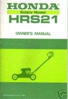 1983 Honda Rotary Mower HRS21 Owners Manual  